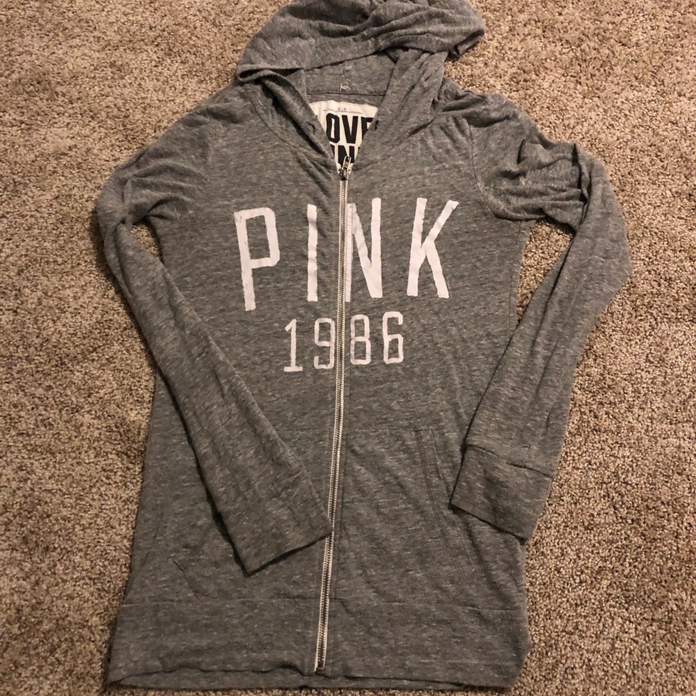 VS Pink zip up hoodie SIZE SMALL